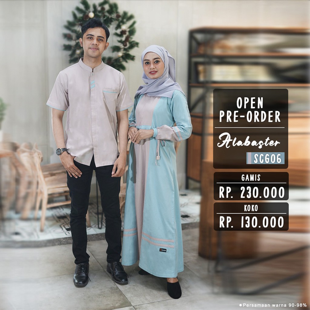 Paling Inspiratif Pasangan Couple Baju Lebaran Gamis Couple Terbaru 2020