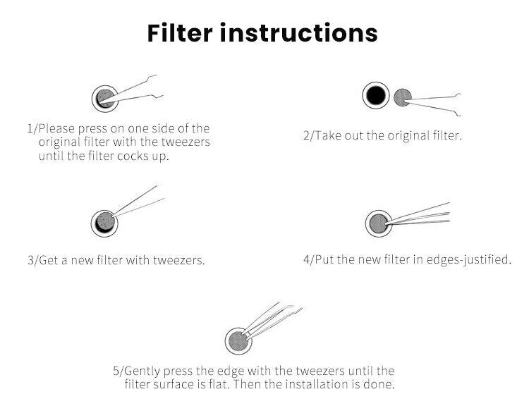 Moondrop Earphone Filter Aksesoris Untuk Lan Spaceship KXXS Starfield KPE Berkah2 ARIA Quarks Earphone