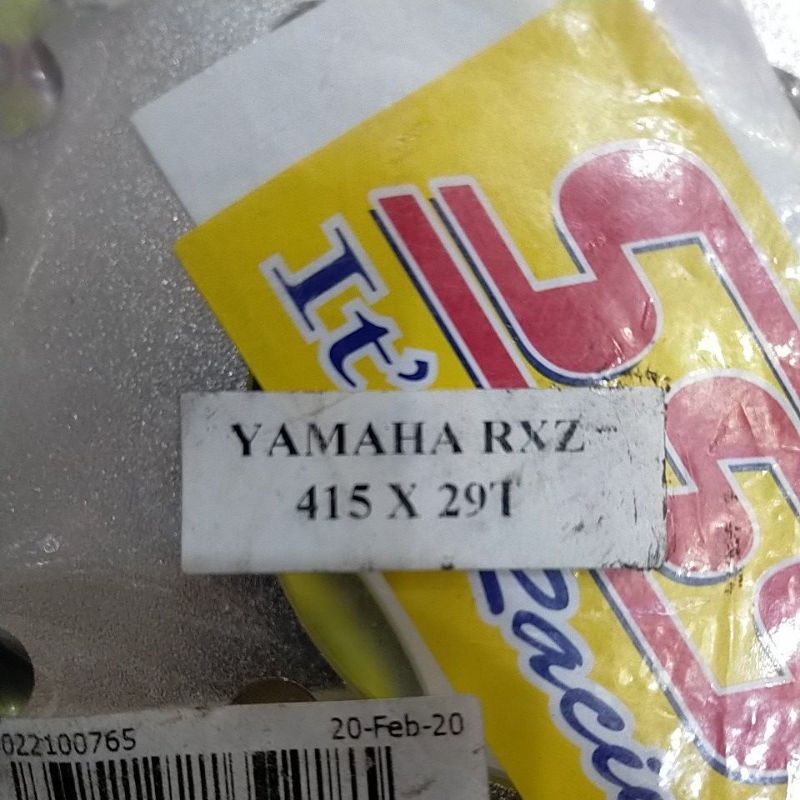 SSS RK TK 415 RX GEAR GER BELAKANG RXZ  JUPITER VEGA RX KING JUPITER Z VEGA R mx135 Ger tipis-SSS 415 x 29