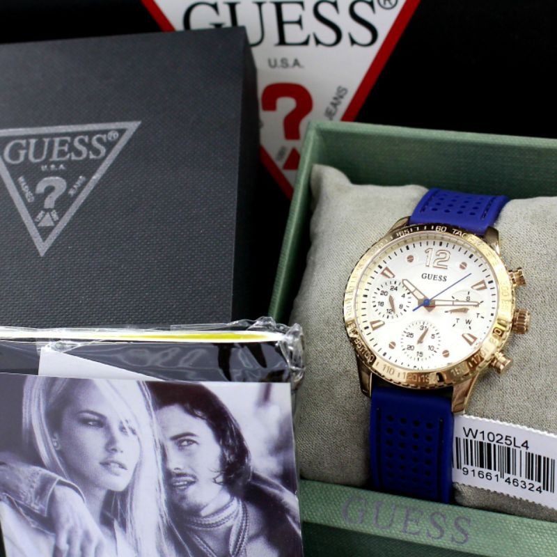 Guess W1025L4 Original Rosegold Case Jam Tangan Wanita