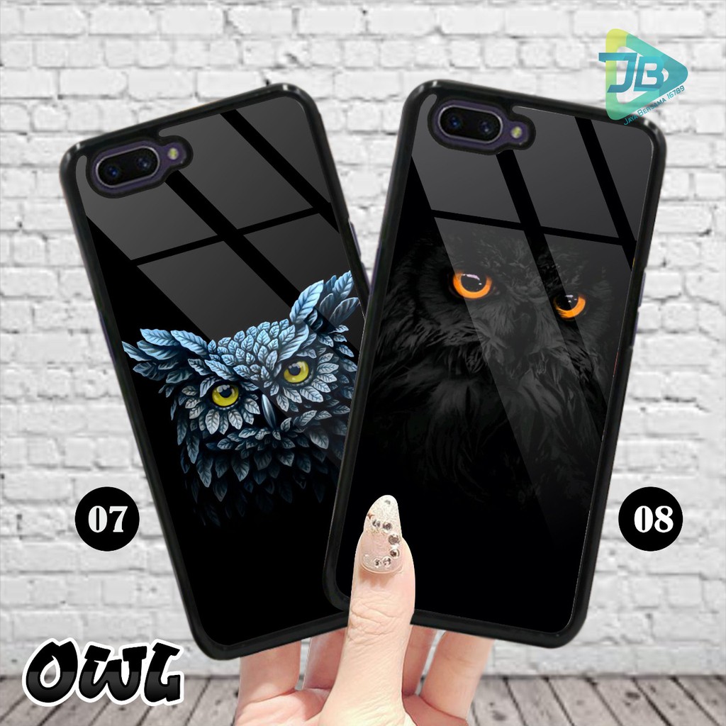 HARDCASE 2D GLOSSY OWL OPPO VIVO XIAOMI SAMSUNG REALME IPHONE ALL TYPE JB4663