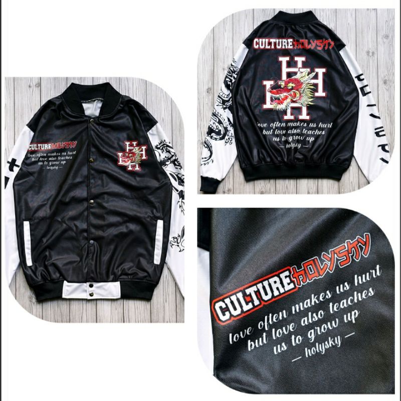 varsity jaket baseball pria wanita sukajan terbaru real pic original