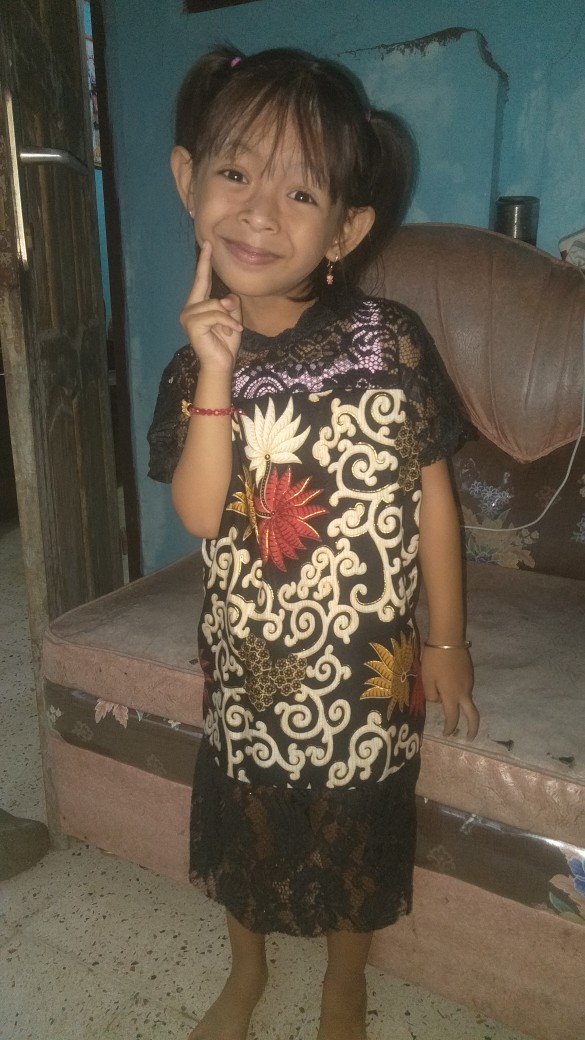 Dress Claire Kid Rx Dress Batik Anak Dress Brukat Anak Murah Kebaya Batik Brukat Anak Kutubaru Kid