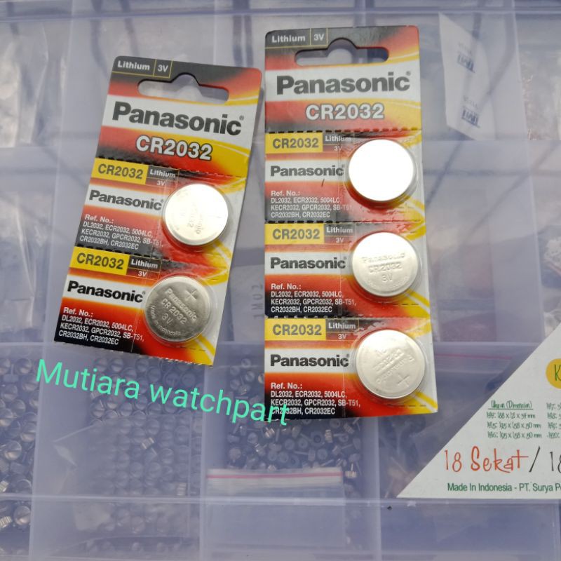 Baterai jam tangan 2032 panasonic cr 2032 panasonic original