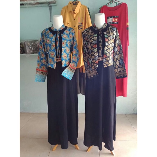 Gamis outer batik