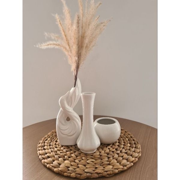 Keramik/Vas Sett Angsa New White (dpt 3 vas)