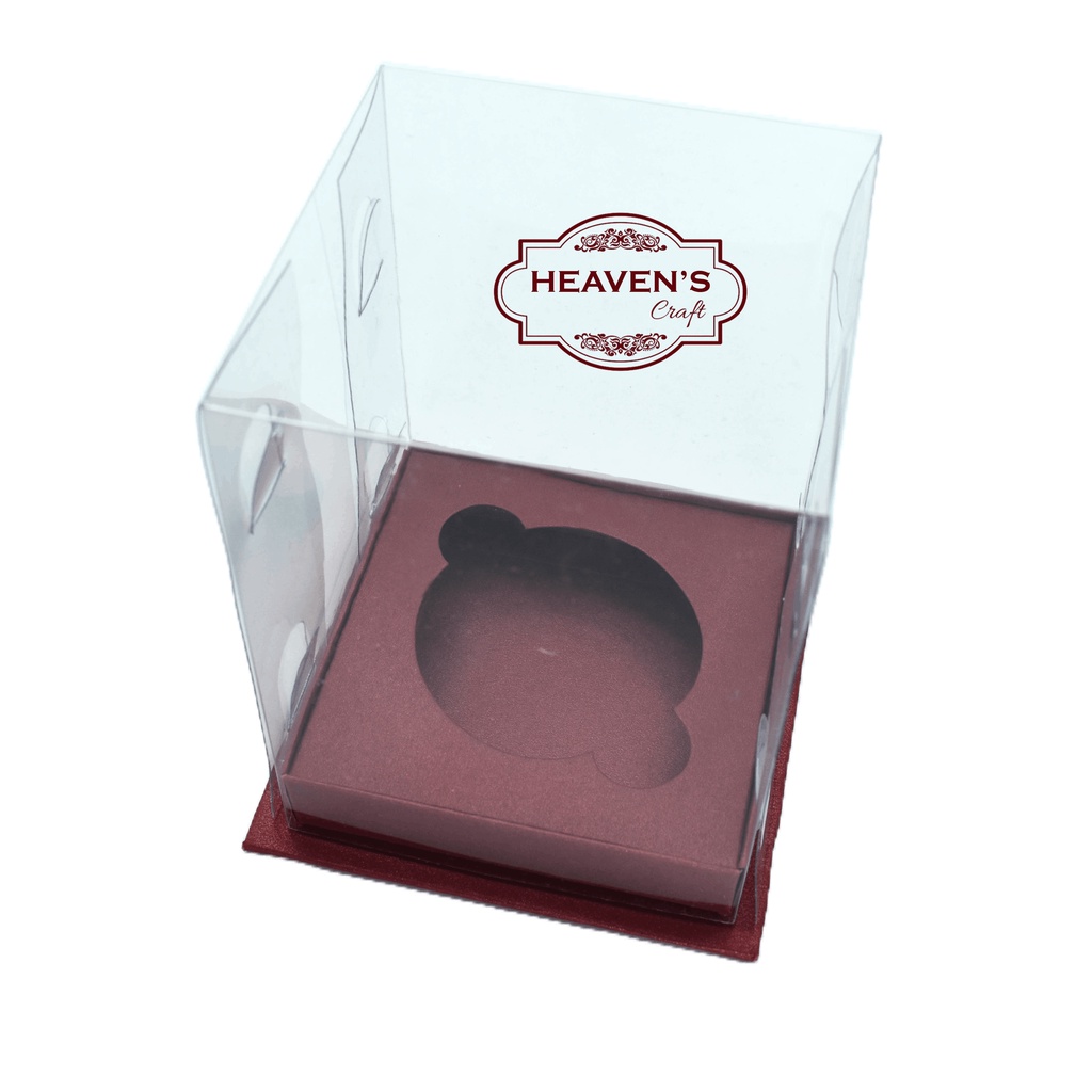 Box cupcake isi 1 red