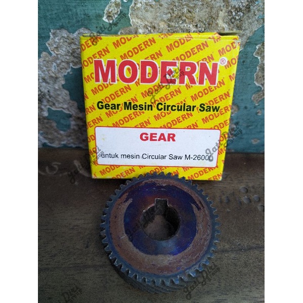 Helical Gear atau Gigi Nanas MODERN M-2600, untuk mesin Circural Saw / Gergaji Kayu