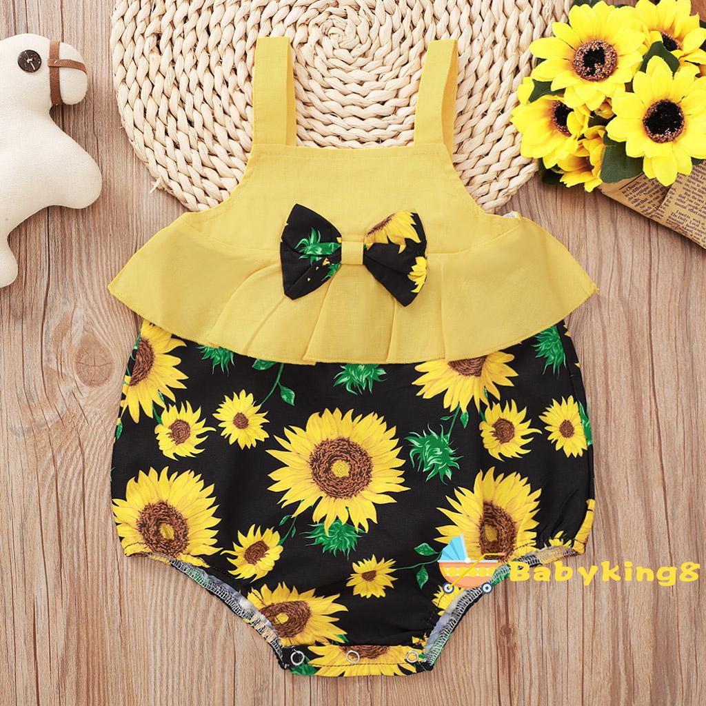 Yellow Sunflower Infant Newborn Baby 
