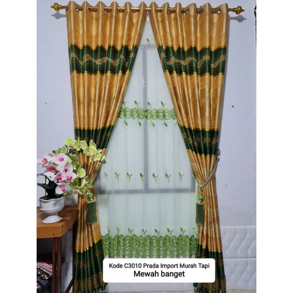 Gorden Pintu/Jendela Minimalis Prada mewah