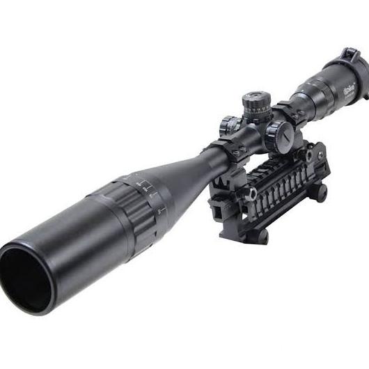 Teleskop Senapan Angin Spike 3-12X40 Aol Tele Tahan Getar Tahan Air