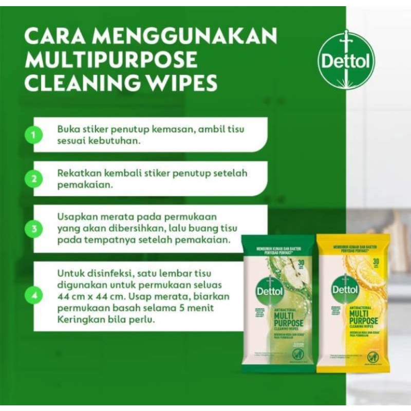 Dettol multipurpose wipes 30s