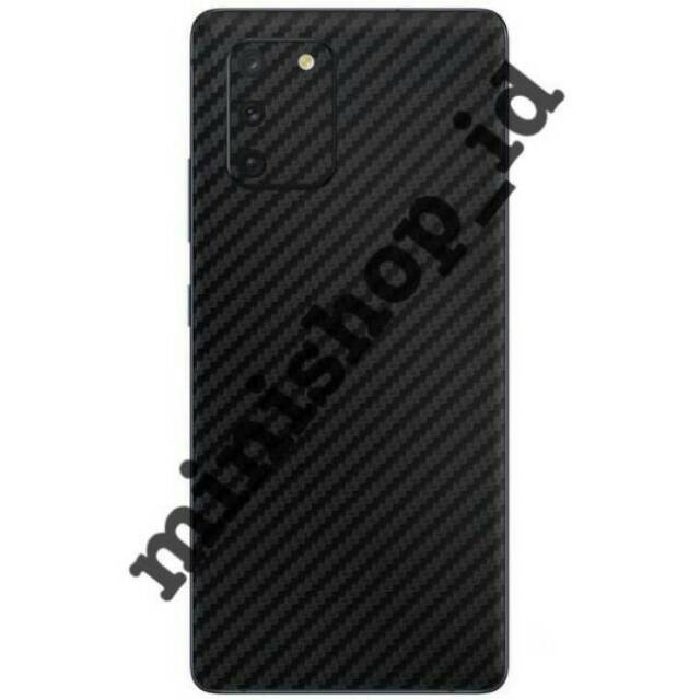 SAMSUNG S10 LITE / SAMSUNG GALAXY S10 LITE SKIN CARBON BACKSCREEN PROTECTOR ANTI GORES HP