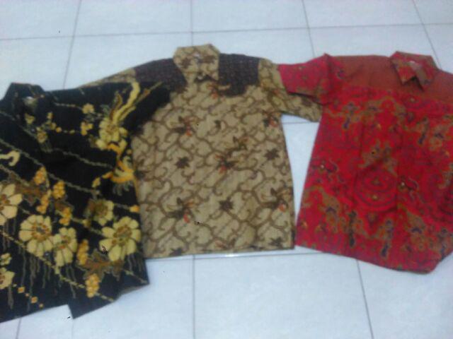 Kemeja Batik Lengan Panjang 021 Risna Batik Hrb026 Hem Batik Murah Seno Sogan Bakung Padi Manggar