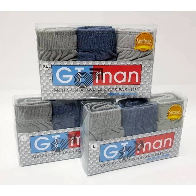 (1 Box isi 3) Celana Dalam Pria GT Man GMX | CD Pria 1 Box isi 3 GT-Man | Underwear Man GMX CD