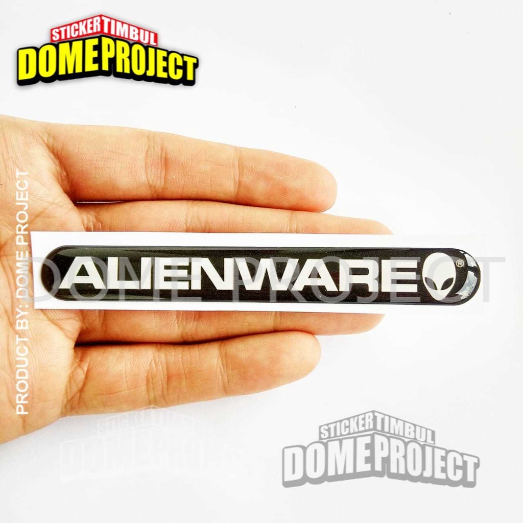 STIKER MOTOR EMBLEM ALIENWARE STIKER RESIN TIMBUL LENTUR STIKER MOTOR