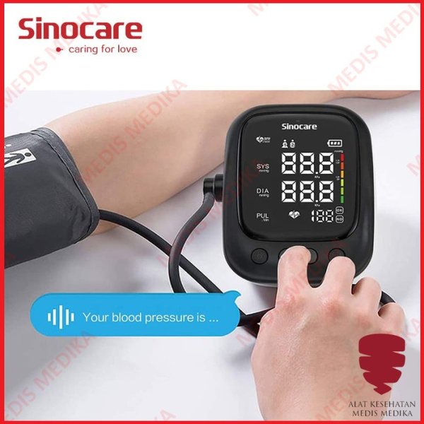 Tensimeter Digital Sinocare AES-U181 Alat Tes Cek Ukur Tensi Meter AES U181 Test Pengukur Tekanan Darah AESU181