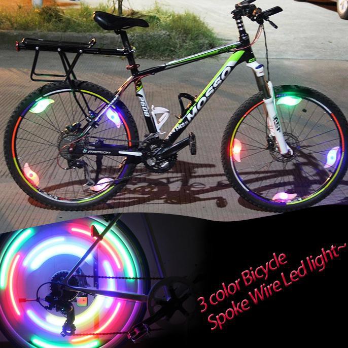 DACHELUN Lampu Ban Sepeda Colorful LED Bicycle Wheel Light 1 PCS DC-889 Multi-Color QTZ65 Grab Medan