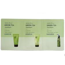 [CUCI GUDANG] 100% ORIGINAL INNISFREE GREEN TEA CLEANSING KIT ISI 3