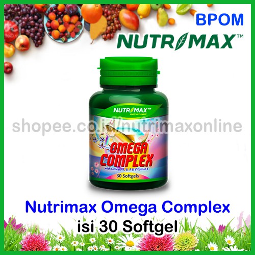 Nutrimax Omega Plex With Omega3 6 9 Vitamin E Isi 30 Minyak Ikan Salmon Untuk Buat Jantung Otak Indonesia