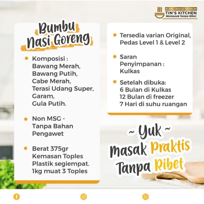 

Bumbu nasi goreng ori tin's kitchen