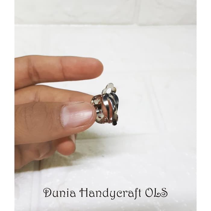 DIY Tatakan Anting Giwang Jepit  Isi 2 Bahan Kerajinan Tangan Handcraft