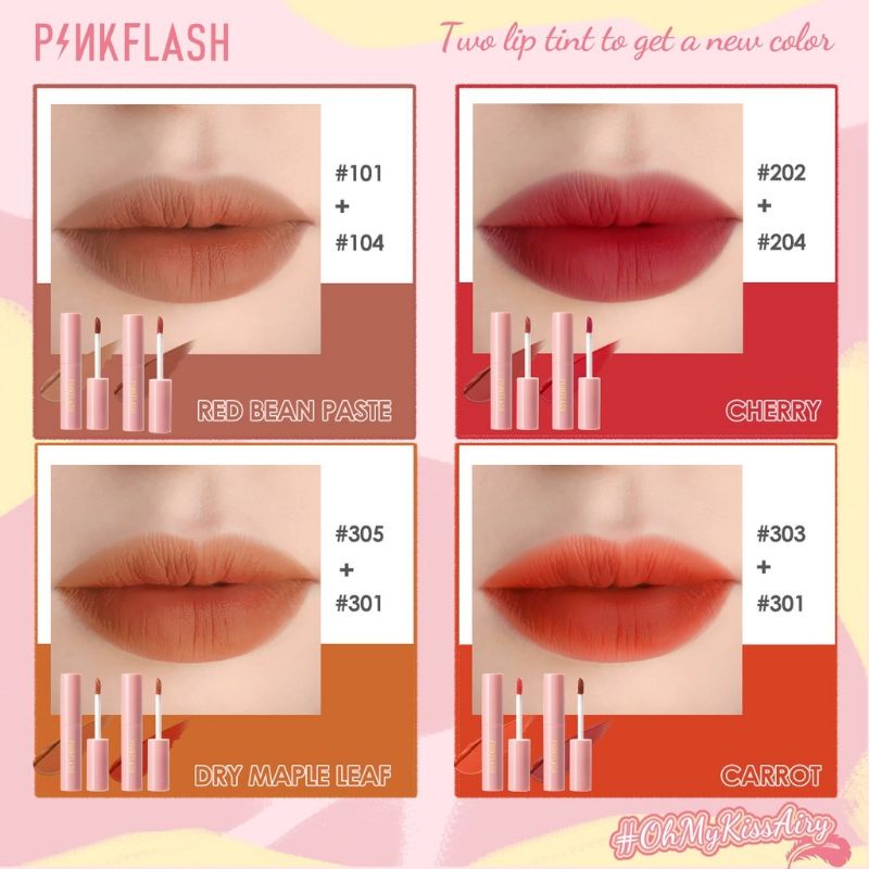 PINKFLASH / LIPSTICK / KISS AIR MATTE LIQUID LIPSTICK