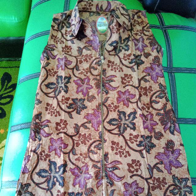 Outer Batik Genes 1 Outer Batik Sogan Motif Bunga Outer Batik Solo Grosir Batik Murah Outer Genes