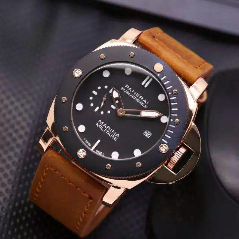 Jam Tangan Pria Luminorh Panerai 1900 Tanggal Aktif - Free Box Batre Cadangan