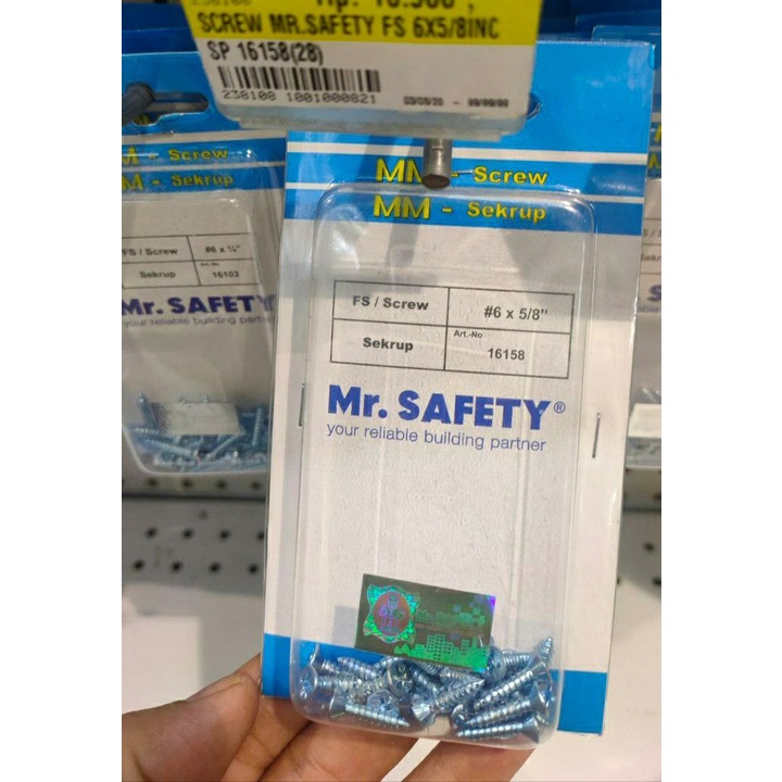 Screw Mr. Safety Sp 16158