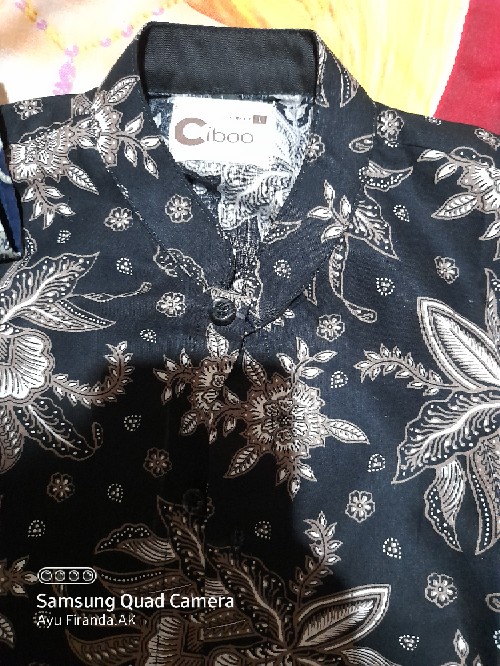 Kemeja Batik Anak Motif Best Seller Warna Biru Navy Slimfit