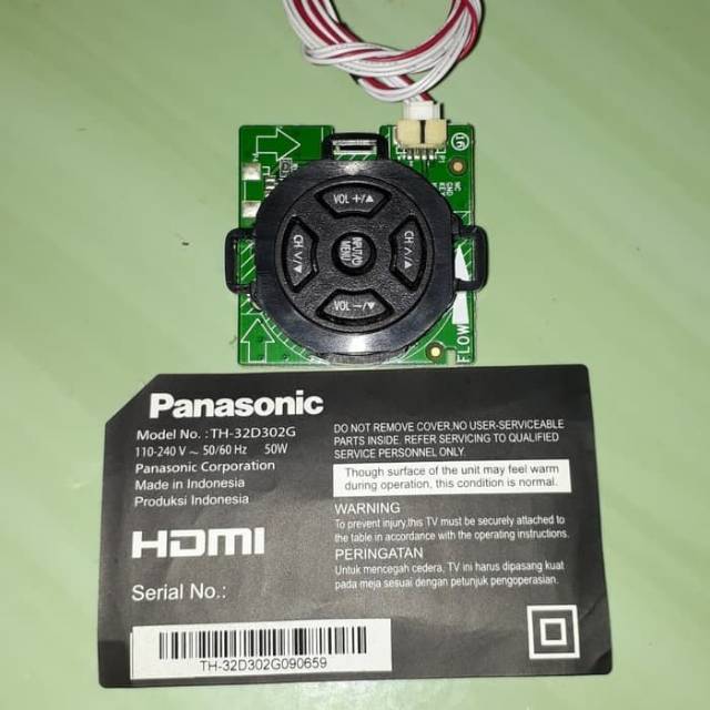 Control Panel Tombol Power Panasonic TH32D302G 32D302G