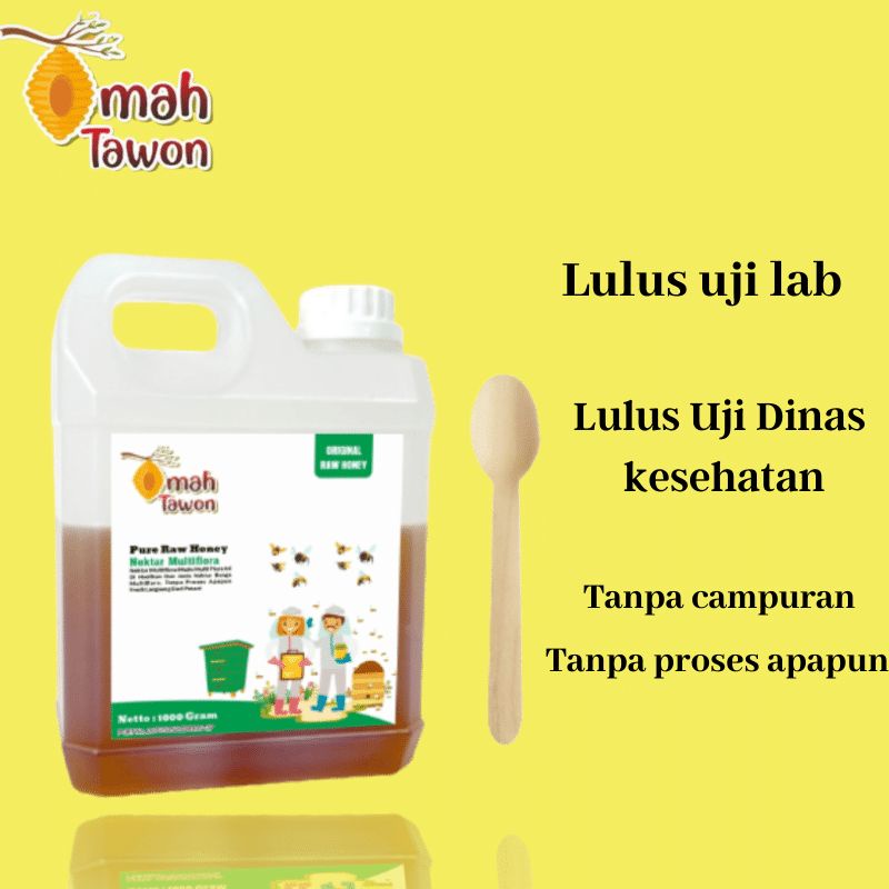 Madu multiflora kemasan 1 kg madu mentah raw honey