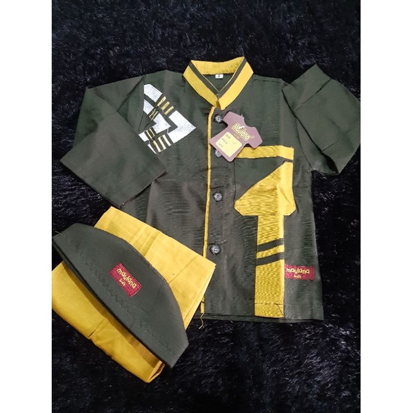 Baju Koko Anak Katun Sigaret Tebal Adem Ori