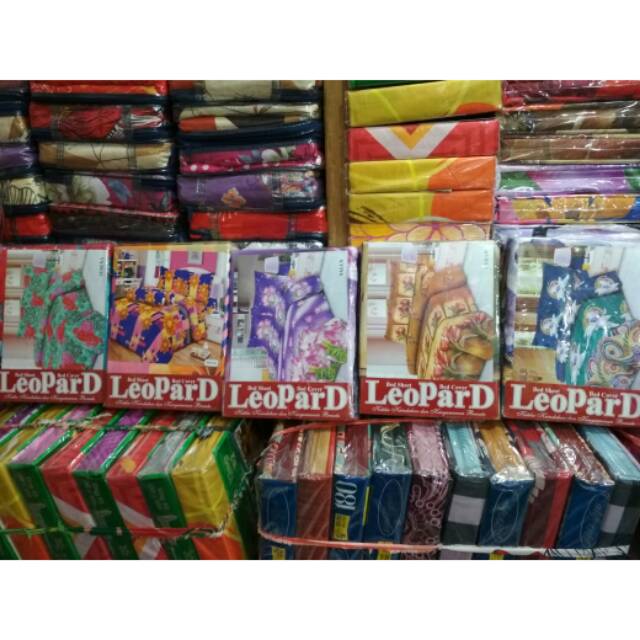 Sprei murah leopard ukuran 180x200