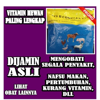 Jual VITAMIN B COMPLEX TABLET VITAMIN SAPI AYAM VITAMIN KAMBING KELINCI ...