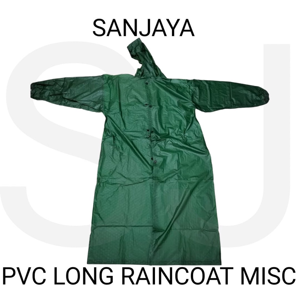 JAS HUJAN / MANTOL / JAS HUJAN DEWASA / PVC LONG RAINCOAT MISC