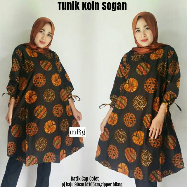 Model Baju Batik Wanita Terbaru Baju Batik Tunik Muslim Kondangan