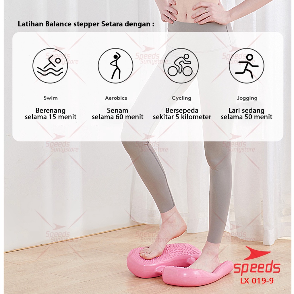 SPEEDS Balance Stepper Pad Yoga Untuk Fitness Olahraga Air Climber Model Kaki 019-9-2