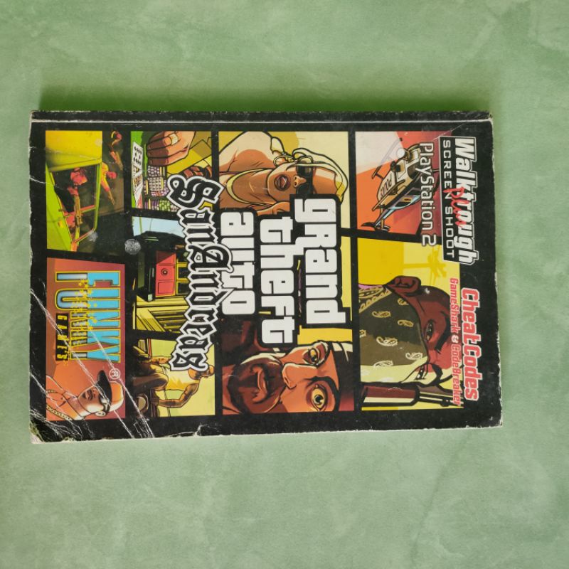 BUKU CHEAT LENGKAP GTA SAN ANDREAS PS2 VINTAGE