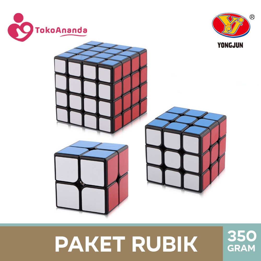 [Bisa COD] Rubik Paket isi 3 Yongjun Stickerless BESTSELLER