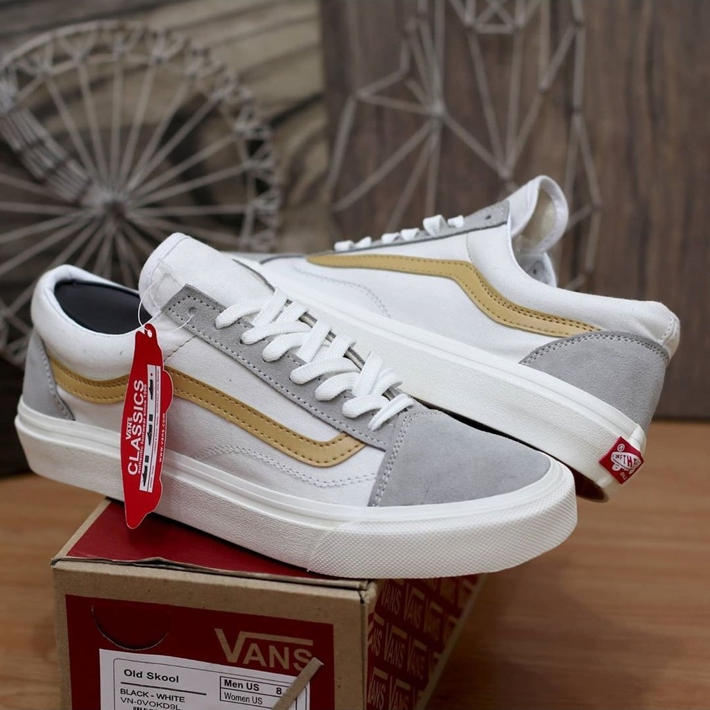 old skool vans cream