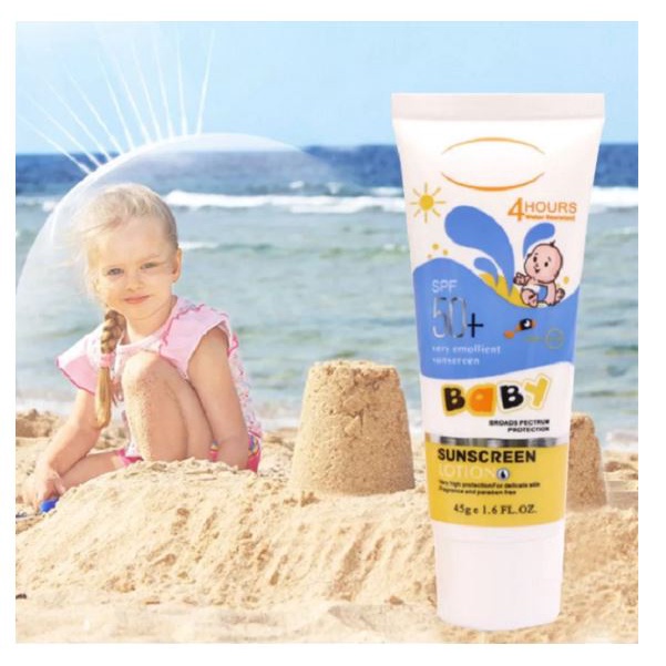 Sunblock Anak &amp; Dewasa Sunscreen Wajah Badan Tabir Surya 45g