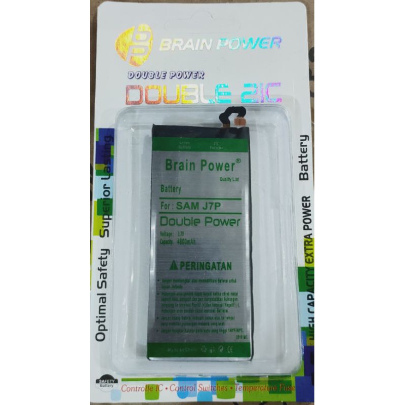 Battery batre Samsung J7 Pro Brain power