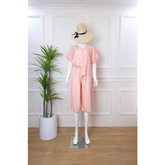 MILO SET-Polka soft pink