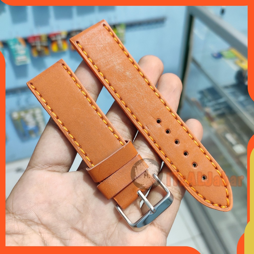 Strap tali jam tangan Kulit 22mm Leather strap Tali jam kulit 22mm