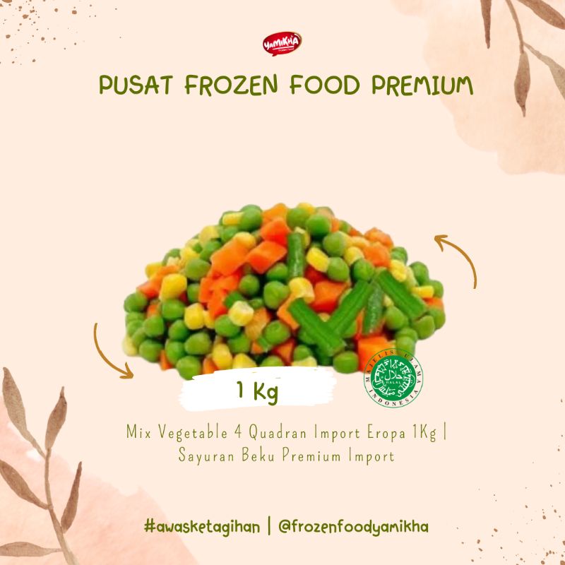 

MIX VEGIE 4 QUADRAN EROPA 1Kg