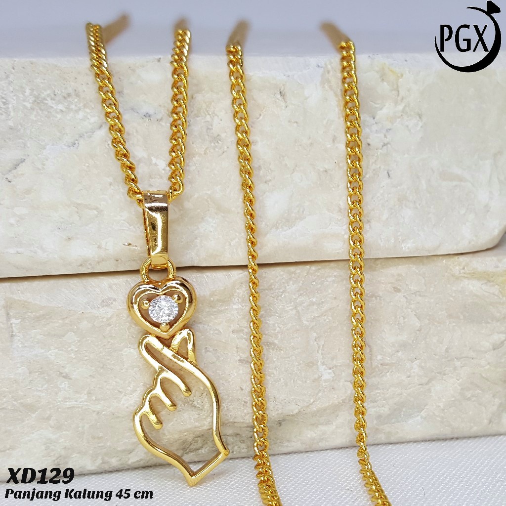 PGX Kalung Wanita Xuping Perhiasan Lapis Emas Aksesoris Fashion Premium - XD129