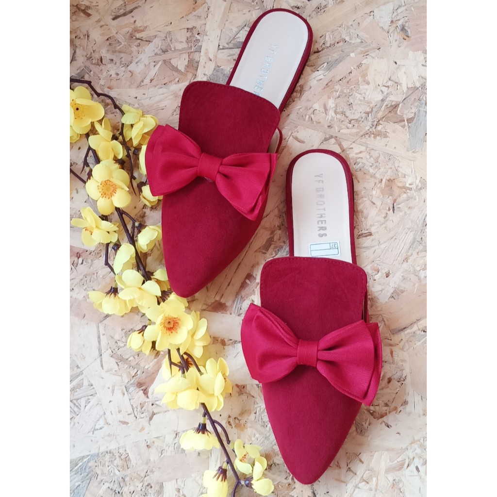 Sepatudari Karin Flatshoes wanita sepatu balet pita KR-FS0001