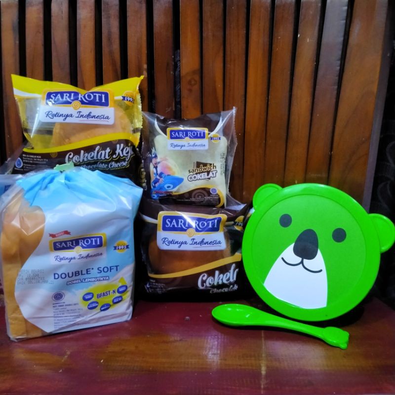 roti tawar sari roti paket roti sari roti (FREE BABY LUNCH BOX)